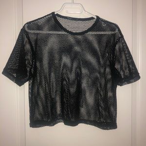 Mesh Cropped Top
